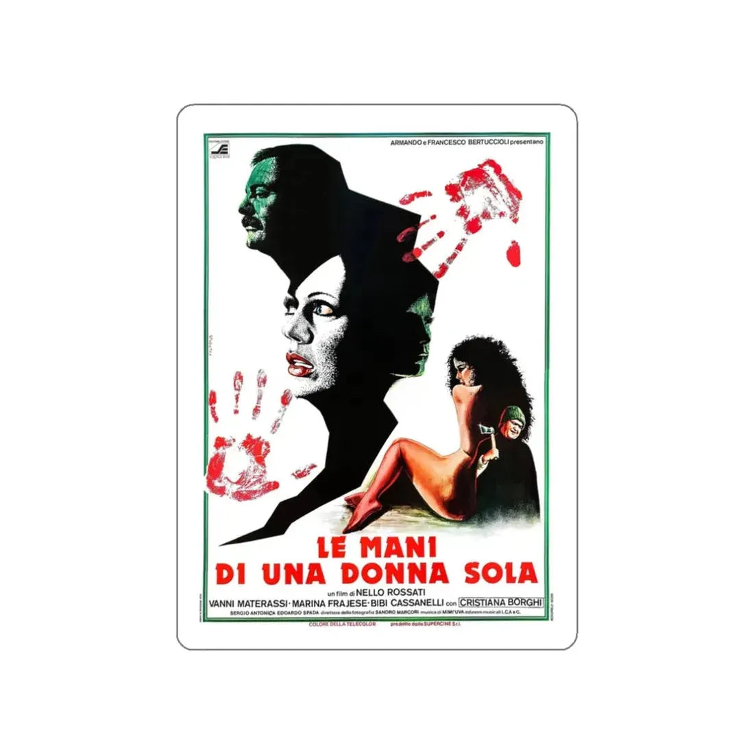 THE HANDS OF A SINGLE WOMAN 1979 Movie Poster STICKER Vinyl Die-Cut Decal 3 Inch - The Sticker Space