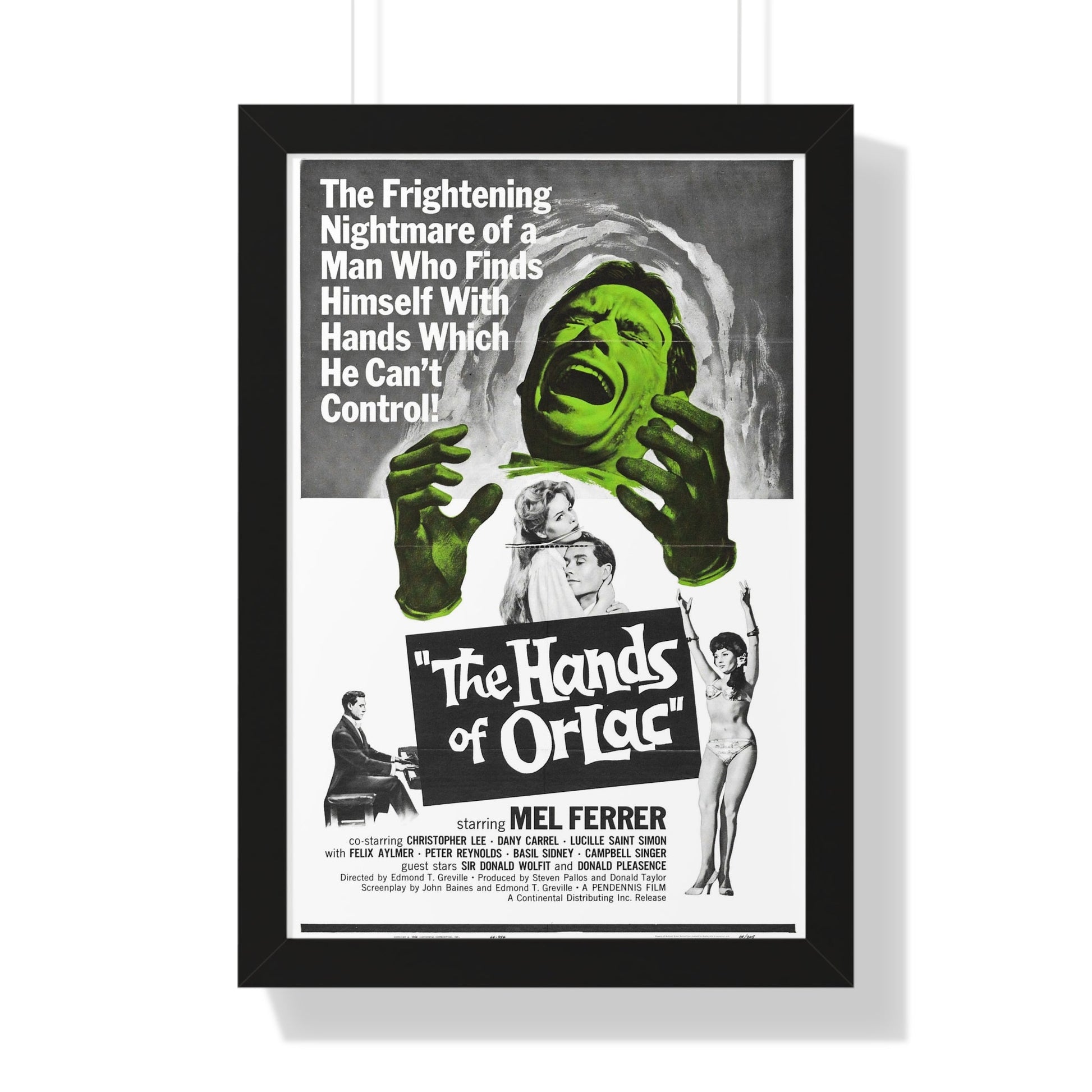 THE HANDS OF ORLAC 1924 - Framed Movie Poster-16″ x 24″-The Sticker Space