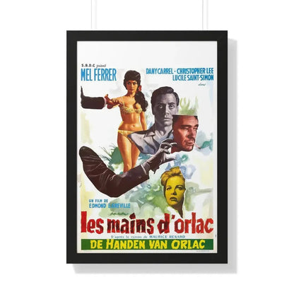 THE HANDS OF ORLAC (BELGIAN) 1924 - Framed Movie Poster 20" x 30" Black - The Sticker Space