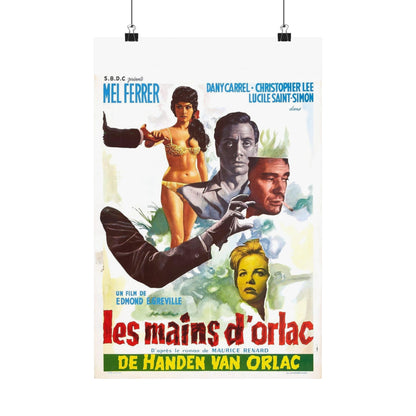 THE HANDS OF ORLAC (BELGIAN) 1924 - Paper Movie Poster-12″ x 18″-The Sticker Space