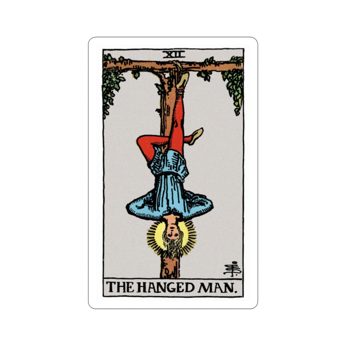 The Hanged Man (Rider Waite Tarot Deck) STICKER Vinyl Die-Cut Decal-2 Inch-The Sticker Space