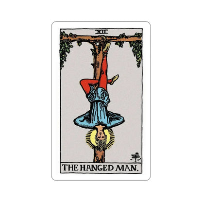 The Hanged Man (Rider Waite Tarot Deck) STICKER Vinyl Die-Cut Decal 5 Inch - The Sticker Space