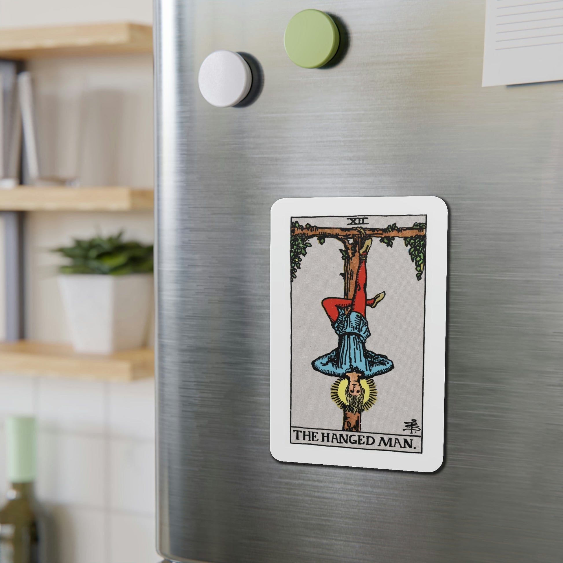 The Hanged Man (Tarot Card) Die-Cut Magnet-The Sticker Space