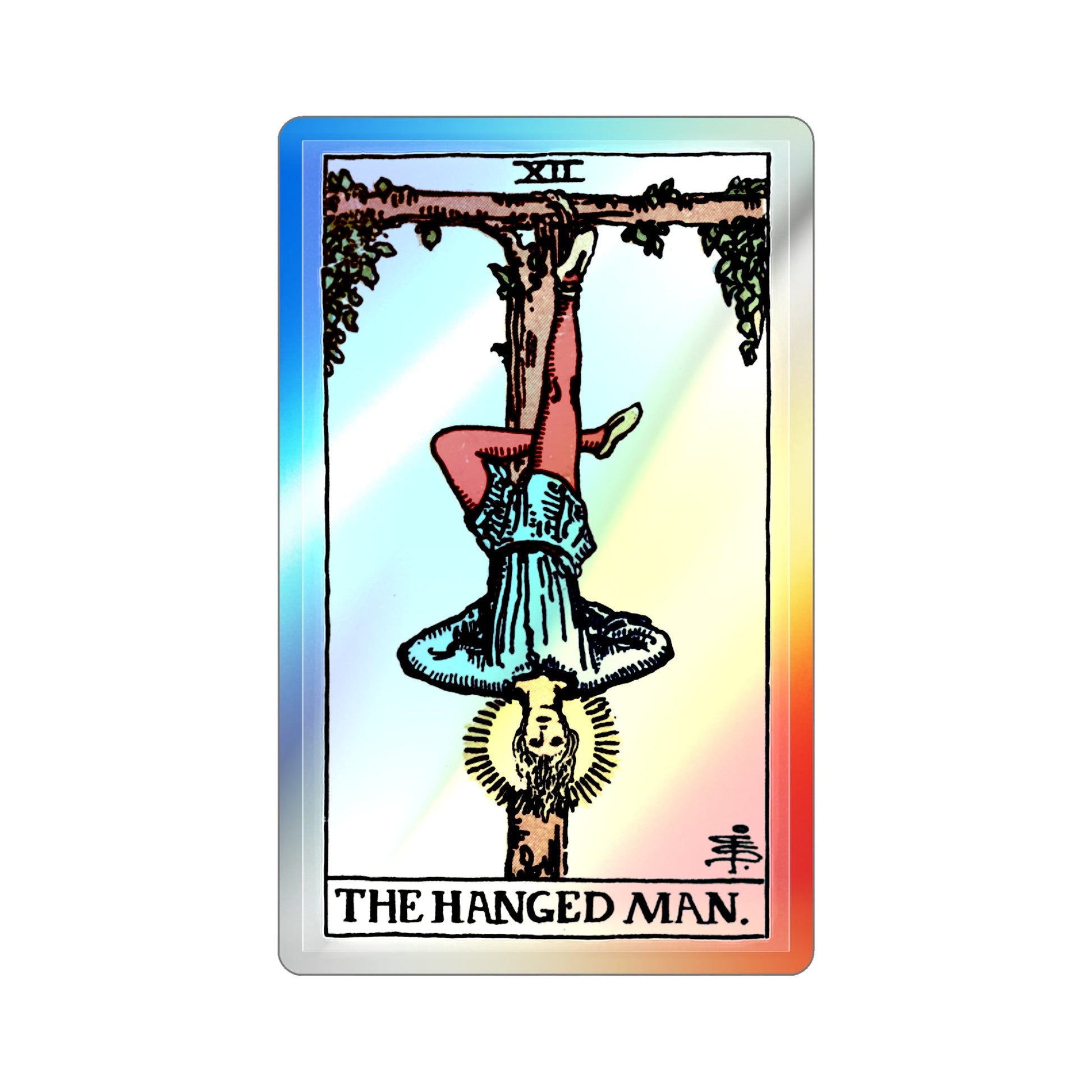 The Hanged Man (Tarot Card) Holographic STICKER Die-Cut Vinyl Decal-The Sticker Space