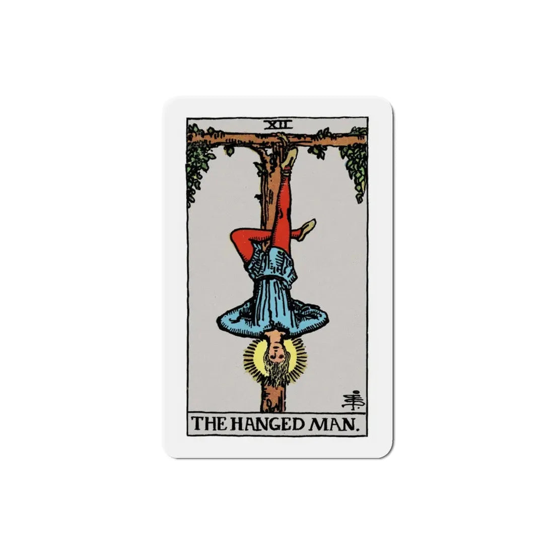 The Hanged Man (Tarot Card) Refrigerator Magnet 3 Inch - The Sticker Space