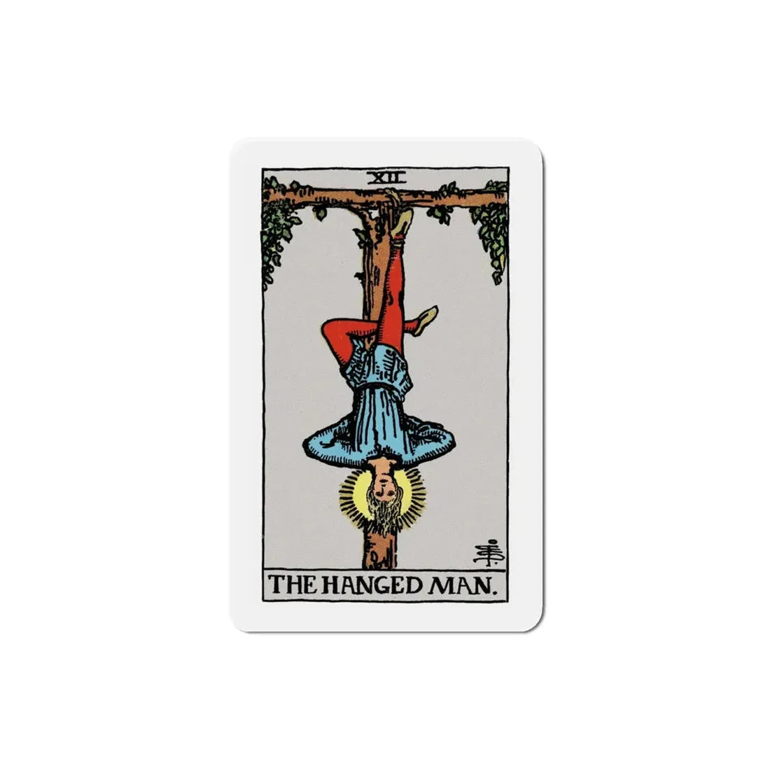 The Hanged Man (Tarot Card) Refrigerator Magnet 4 Inch - The Sticker Space