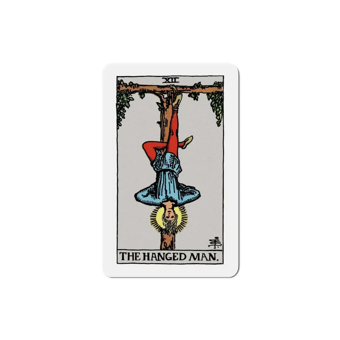 The Hanged Man (Tarot Card) Refrigerator Magnet 5 Inch - The Sticker Space