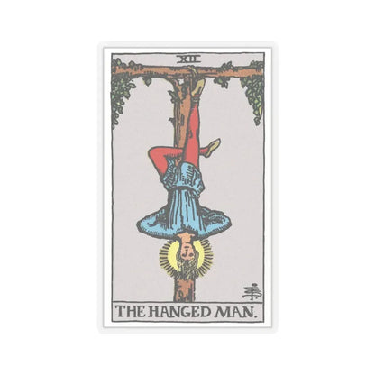 The Hanged Man (Tarot Card) STICKER Vinyl Kiss-Cut Decal 4 Inch Transparent - The Sticker Space