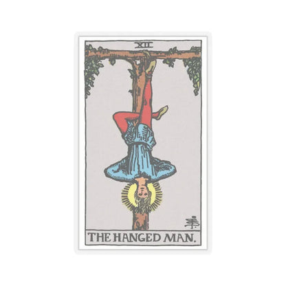 The Hanged Man (Tarot Card) STICKER Vinyl Kiss-Cut Decal 6 Inch Transparent - The Sticker Space
