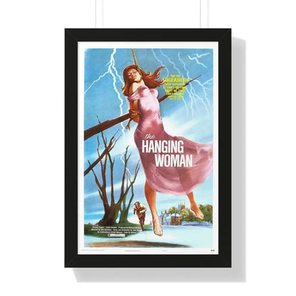 THE HANGING WOMAN 1973 - Framed Movie Poster 16″ x 24″ Black - The Sticker Space