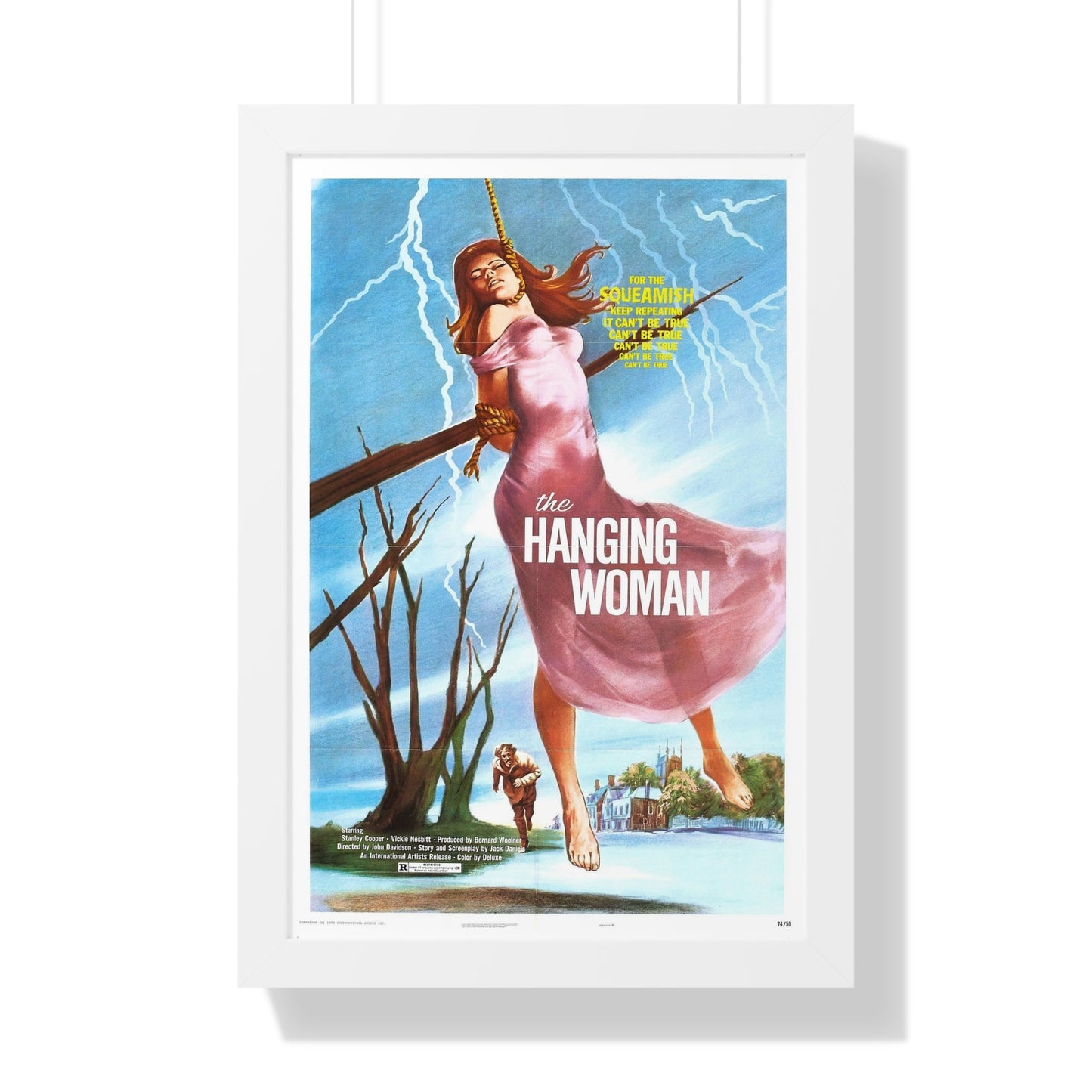 THE HANGING WOMAN 1973 - Framed Movie Poster-16″ x 24″-The Sticker Space