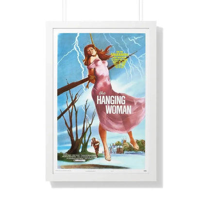 THE HANGING WOMAN 1973 - Framed Movie Poster 20" x 30" White - The Sticker Space