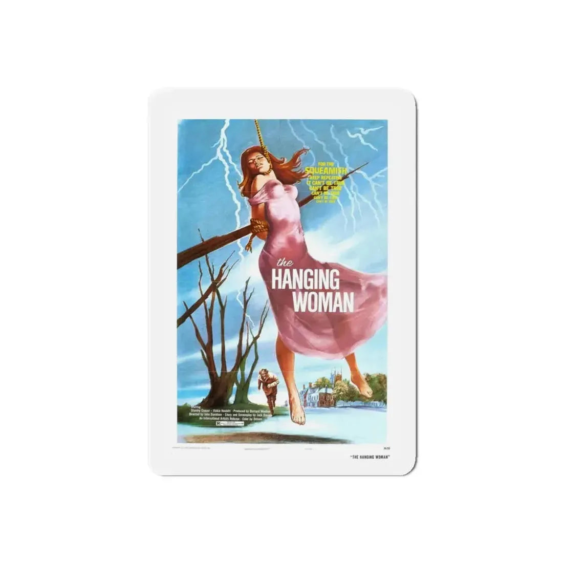 THE HANGING WOMAN 1973 Movie Poster - Refrigerator Magnet 4 Inch Die-Cut - The Sticker Space