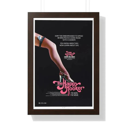 THE HAPPY HOOKER 1975 - Framed Movie Poster 16″ x 24″ Walnut - The Sticker Space