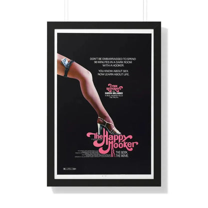 THE HAPPY HOOKER 1975 - Framed Movie Poster 20" x 30" Black - The Sticker Space
