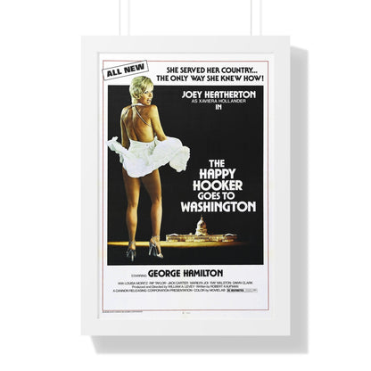 THE HAPPY HOOKER GOES TO WASHINGTON 1977 - Framed Movie Poster-16″ x 24″-The Sticker Space