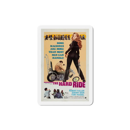 The Hard Ride 1971 Movie Poster Refrigerator Magnet 3 Inch - The Sticker Space