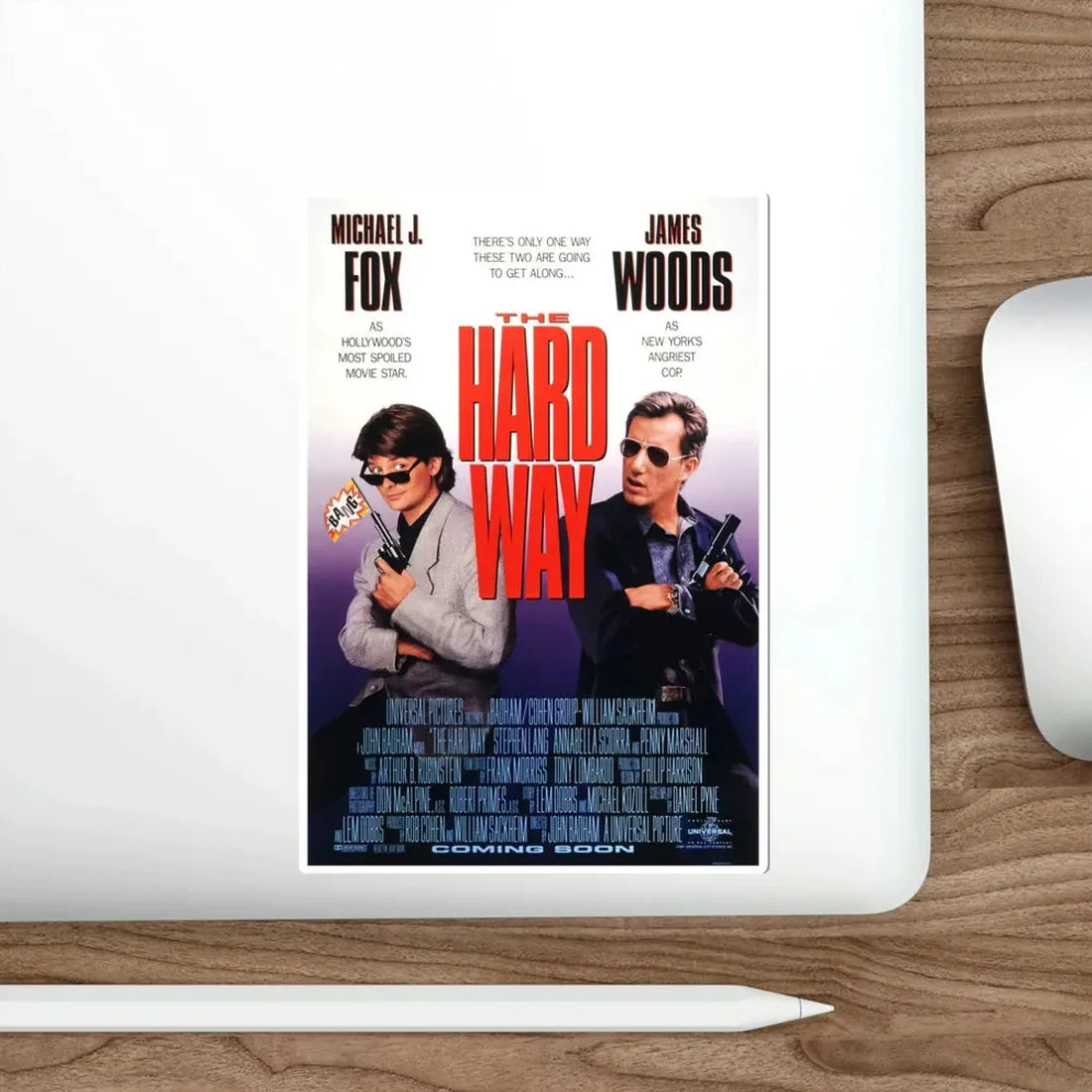 The Hard Way 1991 Movie Poster STICKER Vinyl Die-Cut Decal - The Sticker Space