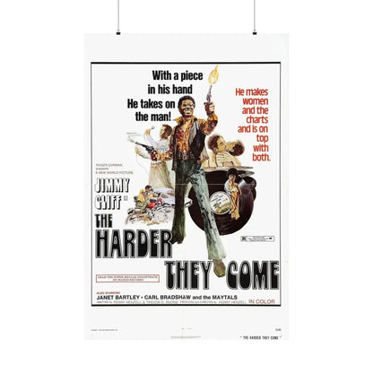 THE HARDER THEY COME 1972 - Paper Movie Poster 36" x 54" Matte - The Sticker Space