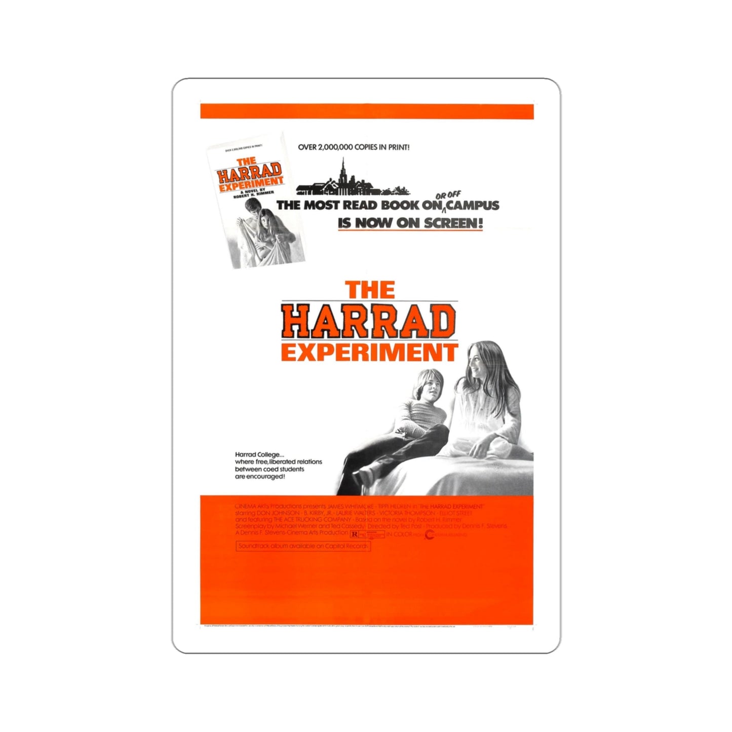 The Harrad Experiment 1973 Movie Poster STICKER Vinyl Die-Cut Decal-3 Inch-The Sticker Space