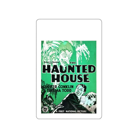 THE HAUNTED HOUSE 1928 Movie Poster STICKER Vinyl Die-Cut Decal 2 Inch - The Sticker Space