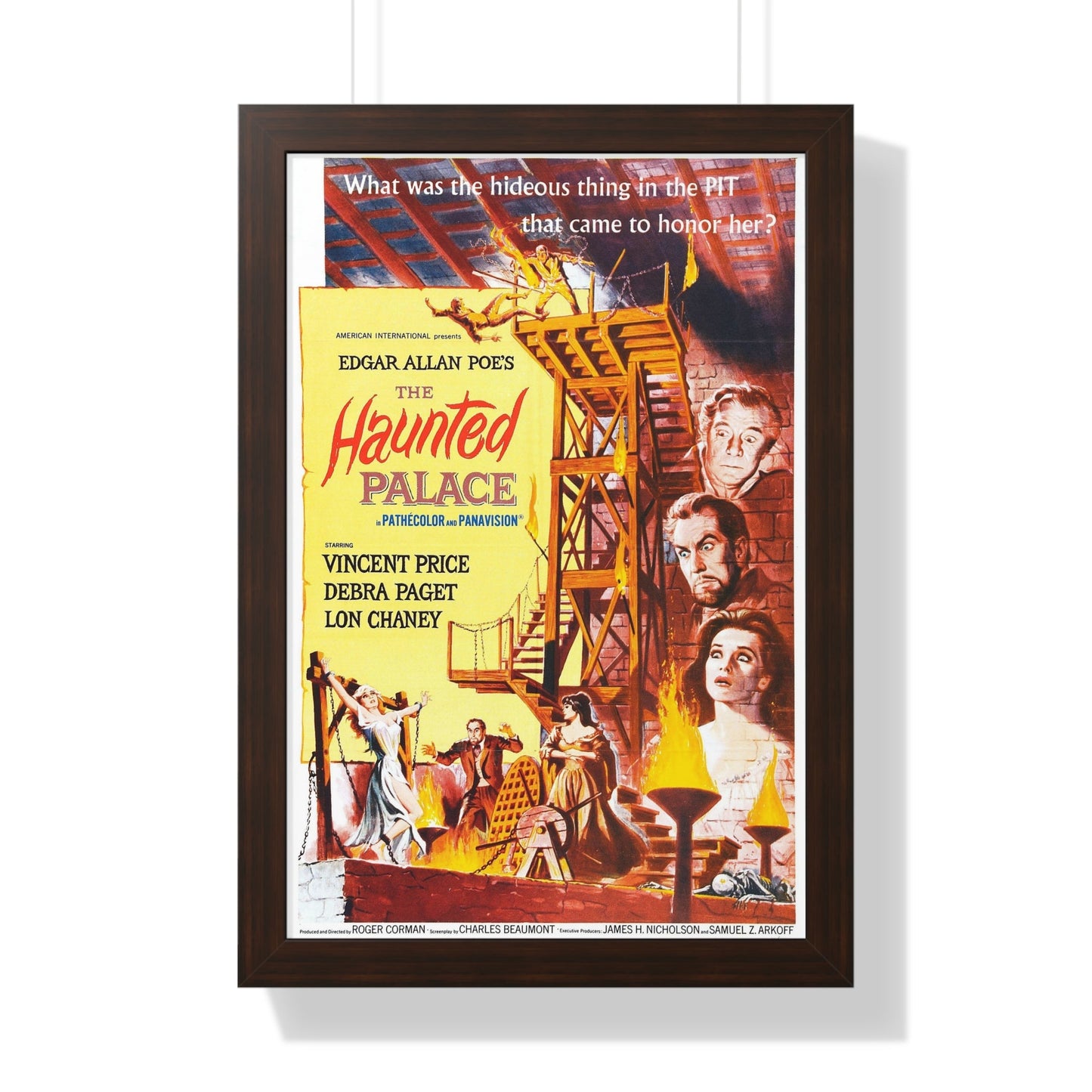 THE HAUNTED PALACE 1963 - Framed Movie Poster-16″ x 24″-The Sticker Space