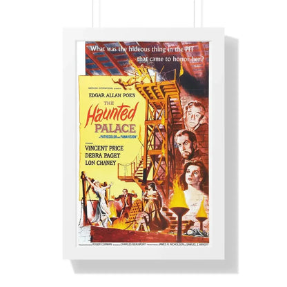 THE HAUNTED PALACE 1963 - Framed Movie Poster 16″ x 24″ White - The Sticker Space