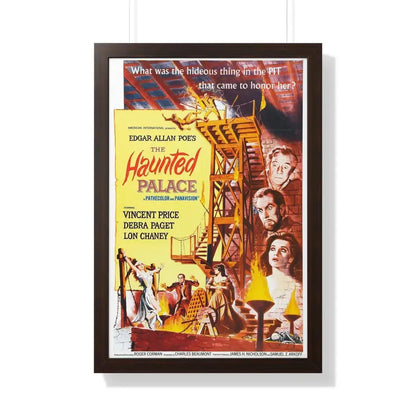 THE HAUNTED PALACE 1963 - Framed Movie Poster 20" x 30" Walnut - The Sticker Space