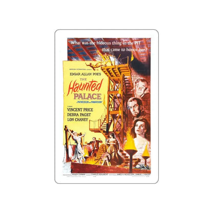 THE HAUNTED PALACE 1963 Movie Poster STICKER Vinyl Die-Cut Decal 3 Inch - The Sticker Space
