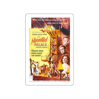 THE HAUNTED PALACE 1963 Movie Poster STICKER Vinyl Die-Cut Decal 4 Inch - The Sticker Space