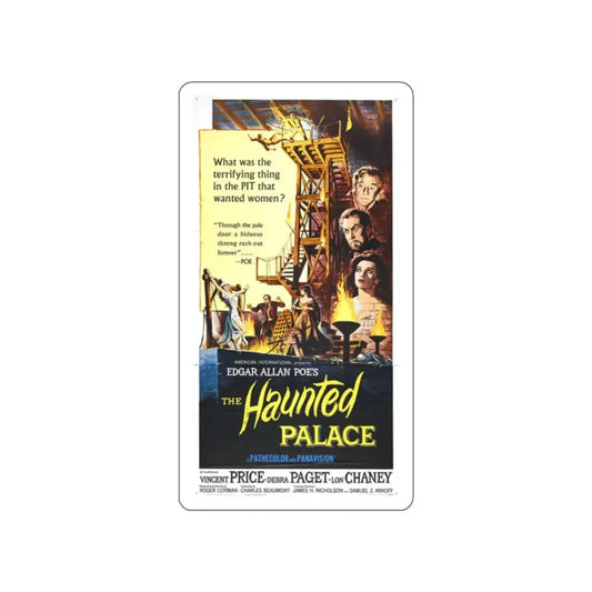 THE HAUNTED PALACE (2) 1963 Movie Poster STICKER Vinyl Die-Cut Decal 2 Inch - The Sticker Space