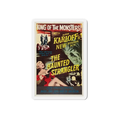 THE HAUNTED STRANGLER 1958 Movie Poster - Refrigerator Magnet 4 Inch Die-Cut - The Sticker Space