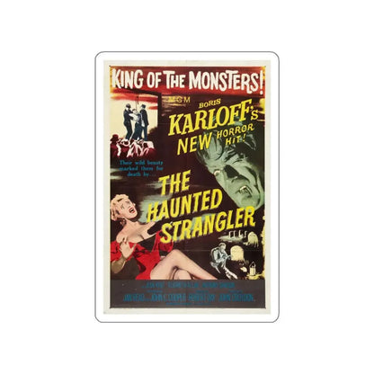 THE HAUNTED STRANGLER 1958 Movie Poster STICKER Vinyl Die-Cut Decal 3 Inch - The Sticker Space