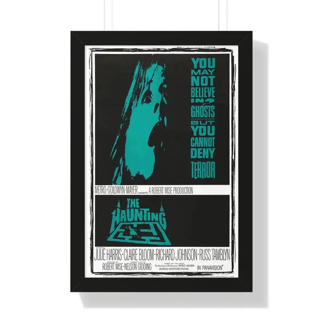 THE HAUNTING 1963 - Framed Movie Poster 16″ x 24″ Black - The Sticker Space