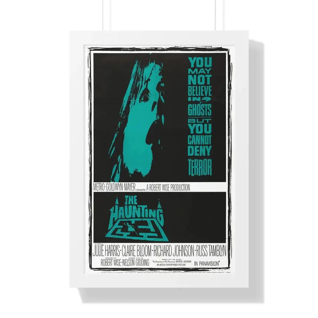 THE HAUNTING 1963 - Framed Movie Poster 16″ x 24″ White - The Sticker Space