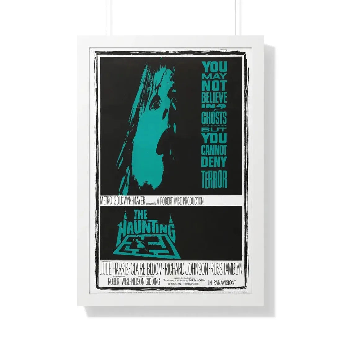 THE HAUNTING 1963 - Framed Movie Poster 20" x 30" White - The Sticker Space