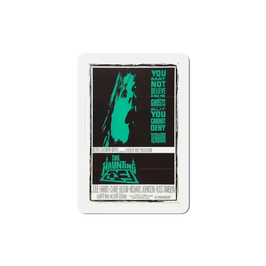 The Haunting 1963 Movie Poster Refrigerator Magnet 4 Inch - The Sticker Space