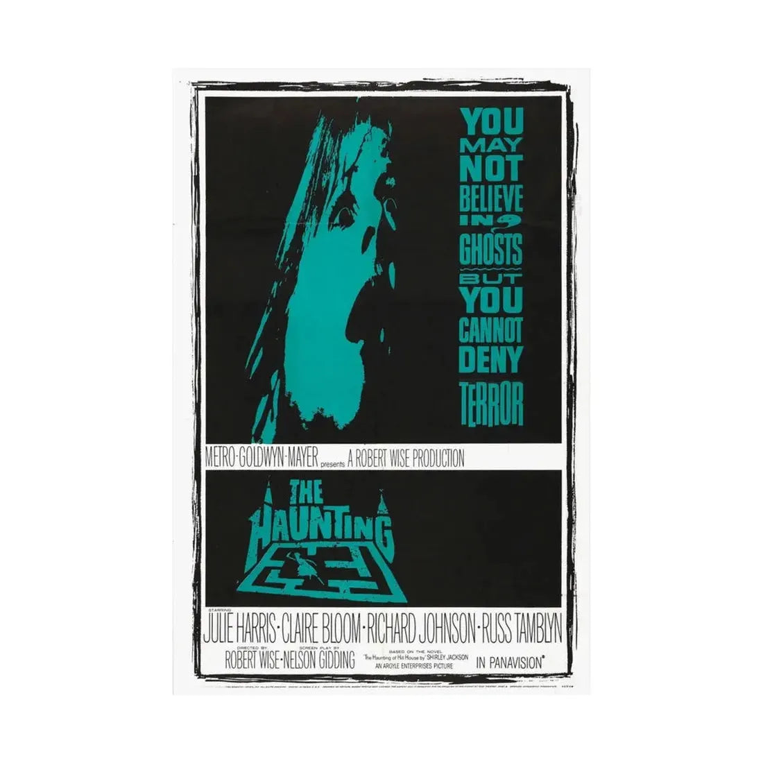 THE HAUNTING 1963 - Paper Movie Poster - The Sticker Space