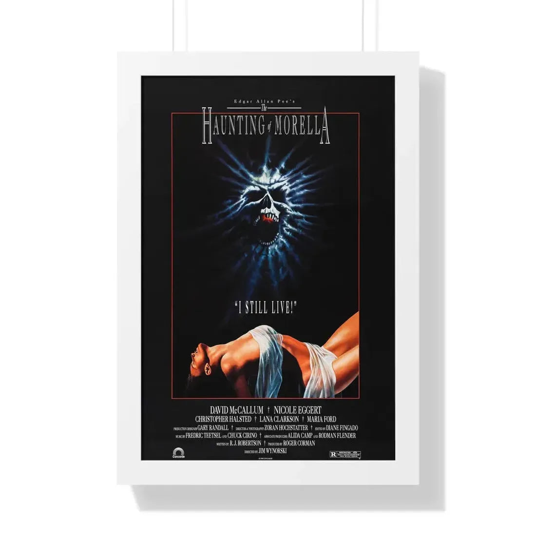 THE HAUNTING OF MORELLA 1990 - Framed Movie Poster 16″ x 24″ White - The Sticker Space
