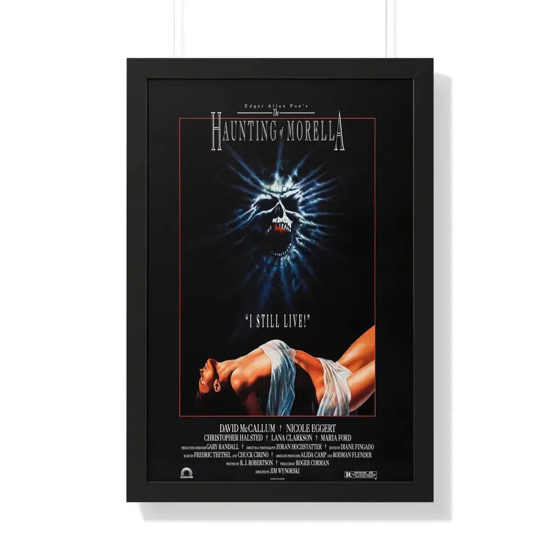THE HAUNTING OF MORELLA 1990 - Framed Movie Poster 20" x 30" Black - The Sticker Space