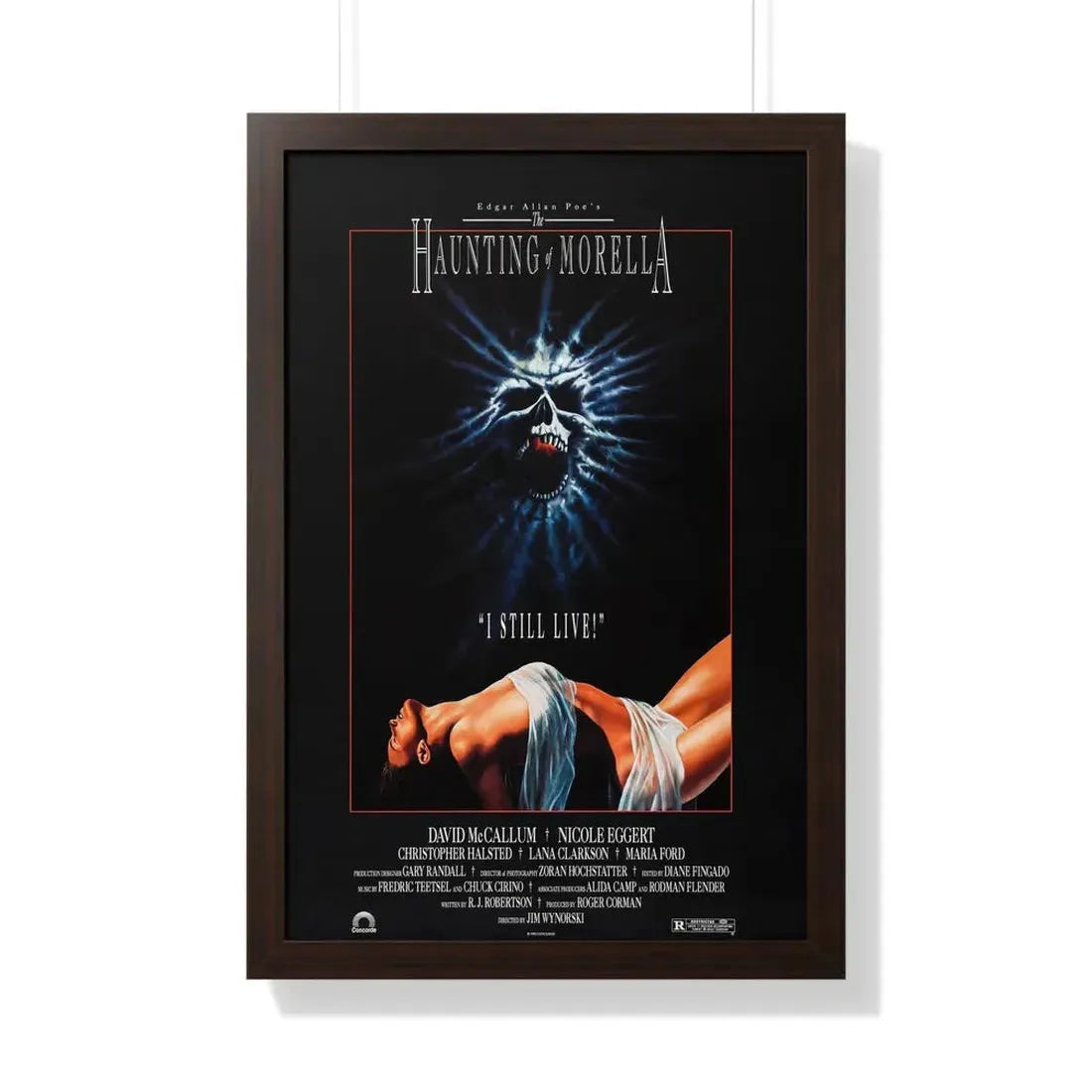 THE HAUNTING OF MORELLA 1990 - Framed Movie Poster 20" x 30" Walnut - The Sticker Space