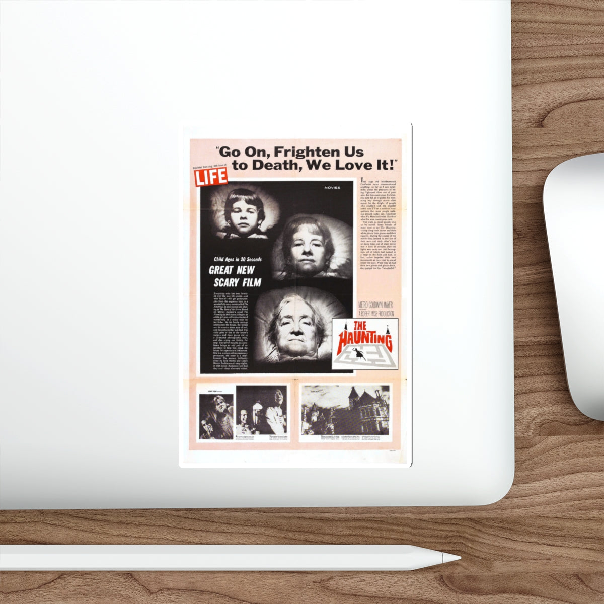 THE HAUNTING (TEASER) 1963 Movie Poster STICKER Vinyl Die-Cut Decal-The Sticker Space