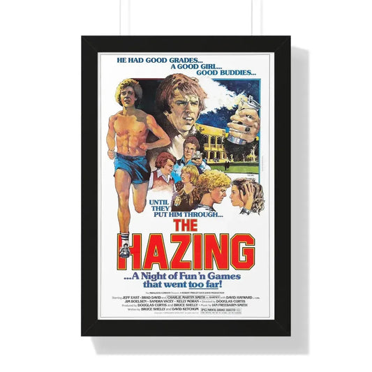 THE HAZING (CURIOUS CASE OF THE CAMPUS CORPSE) 1977 - Framed Movie Poster 16″ x 24″ Black - The Sticker Space