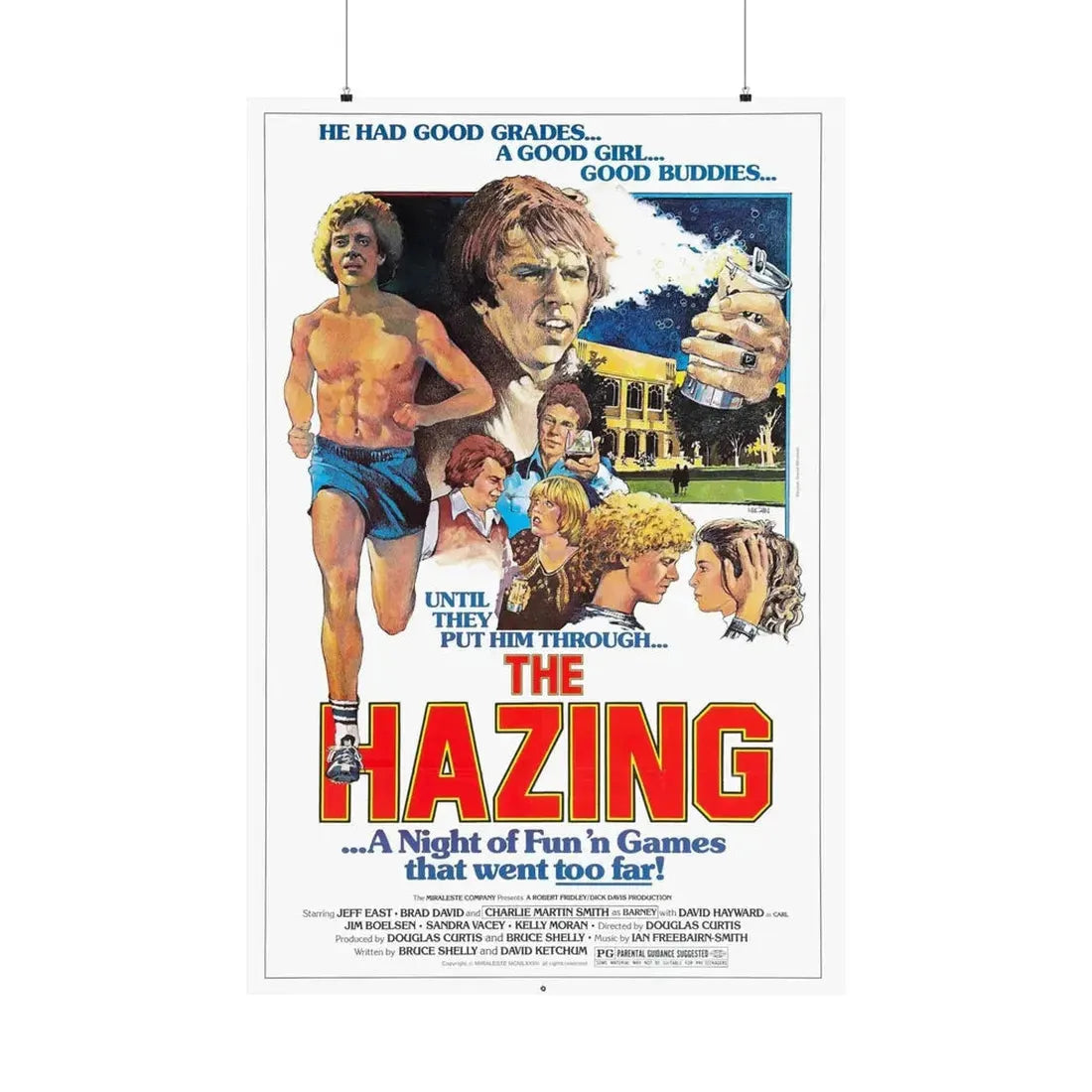 THE HAZING (CURIOUS CASE OF THE CAMPUS CORPSE) 1977 - Paper Movie Poster 36" x 54" Matte - The Sticker Space