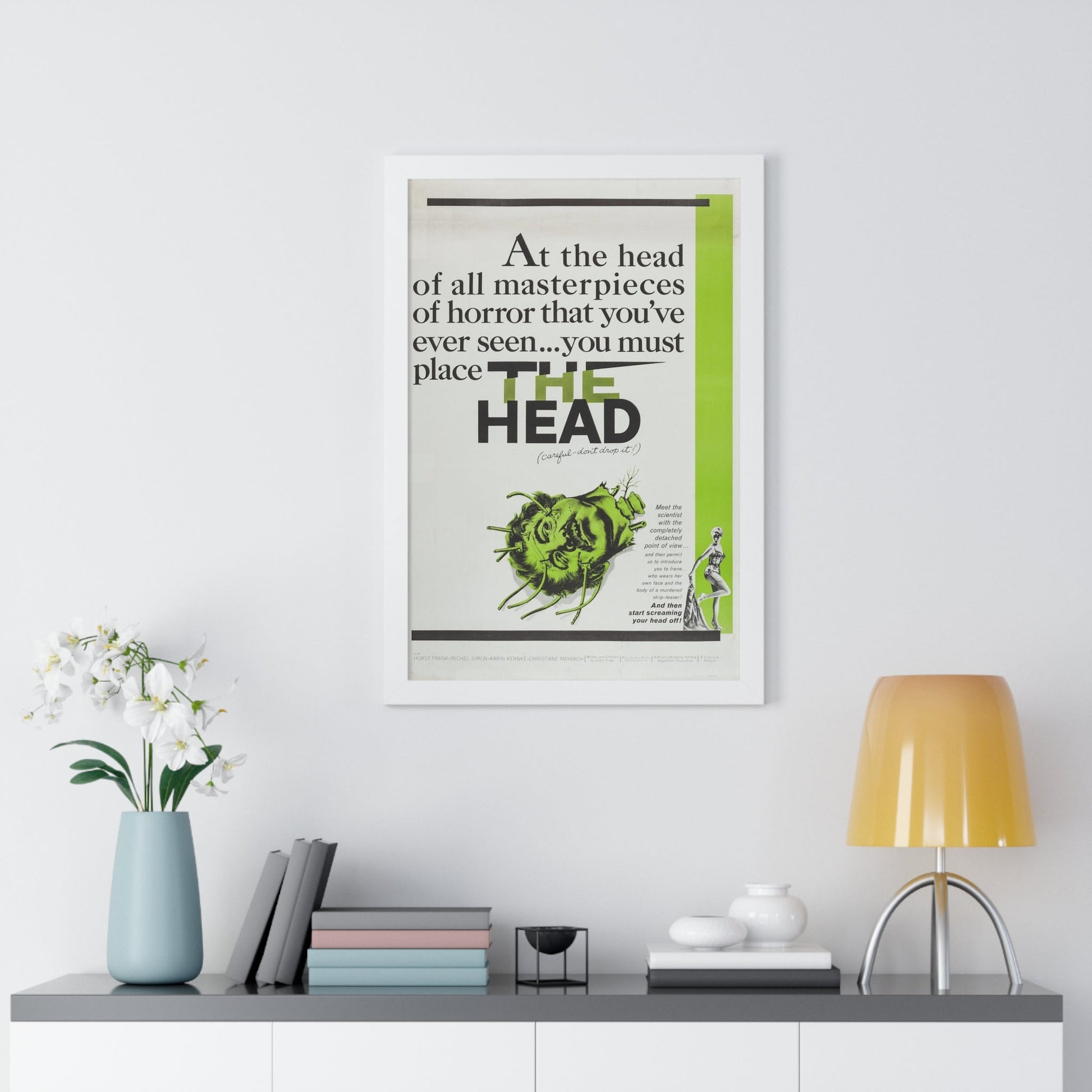 THE HEAD 1959 - Framed Movie Poster-The Sticker Space