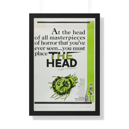 THE HEAD 1959 - Framed Movie Poster 20" x 30" Black - The Sticker Space