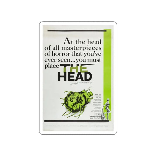 THE HEAD 1959 Movie Poster STICKER Vinyl Die-Cut Decal 2 Inch - The Sticker Space