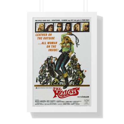 THE HELLCATS 1968 - Framed Movie Poster-16″ x 24″-The Sticker Space