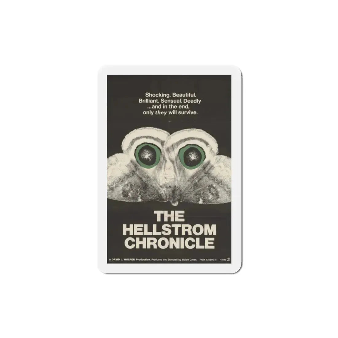 The Hellstrom Chronicle 1971 Movie Poster Refrigerator Magnet 3 Inch - The Sticker Space