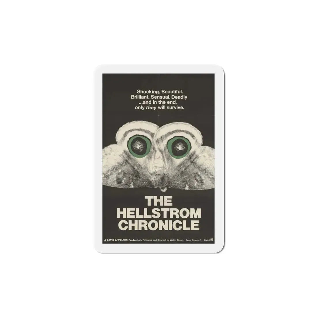 The Hellstrom Chronicle 1971 Movie Poster Refrigerator Magnet 5 Inch - The Sticker Space